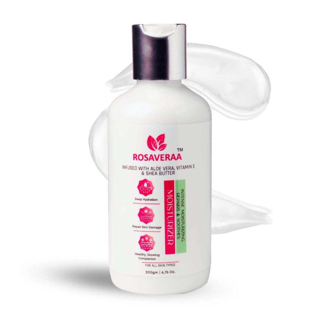 Moisturizing Cream For All Skin Type (200gm) - Infused with Aloe Vera, Vitamin E, Shea Butter & Hyaluronic Acid | Non-Comedogenic Moisturizer for Women & Men