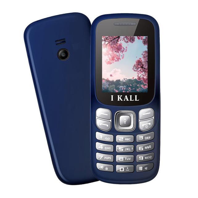 IKALL K16 Keypad Feature Phone – 1.8” Display, Dual SIM Support, 1000mAh Battery, Expandable Storage, FM Radio, Bluetooth, and Ideal for Easy Connectivity and Daily Use (Dodger Blue)
