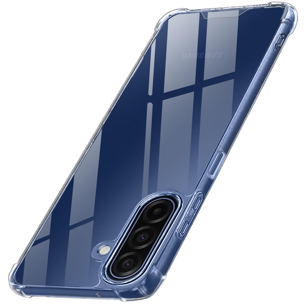 TheGiftKart Crystal Clear Back Cover Case for Samsung Galaxy M17 5G / A17 5G / F17 5G | 360 Degree Protection | Shock Proof Design | Transparent Back Cover Case (PC & TPU, Transparent Bumper)