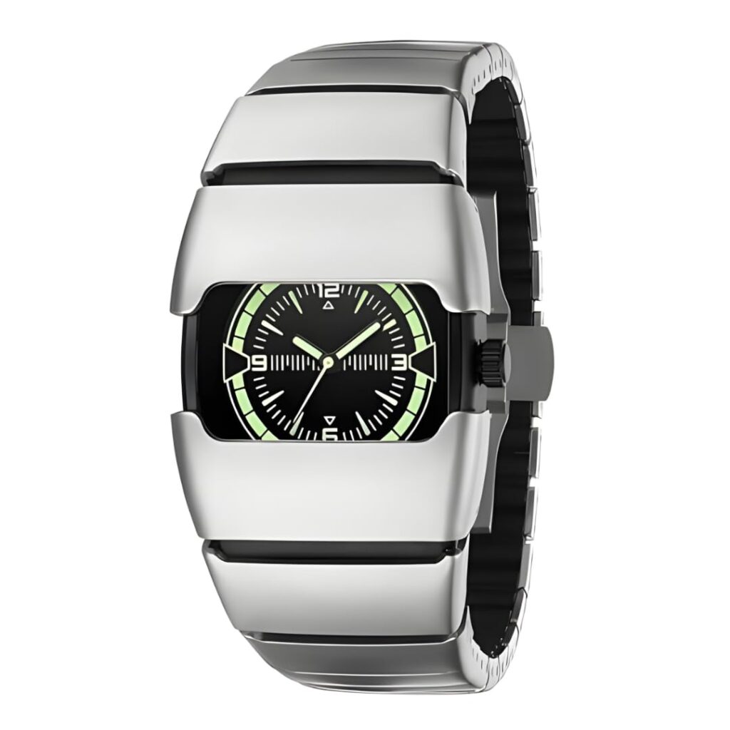 XENTON Men’s Stylish Analog Watch with Fabric Strap | Premium Black Dial Quartz Wrist Watch for Men | Lightweight, Durable & Trendy Watch for Office and Casual Use