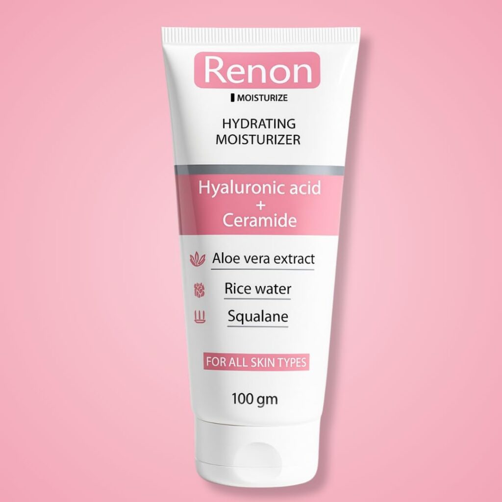 Renon Ceramide & Hyaluronic Moisturiser Gel Cream| Face Moisturizer for Women & Men |