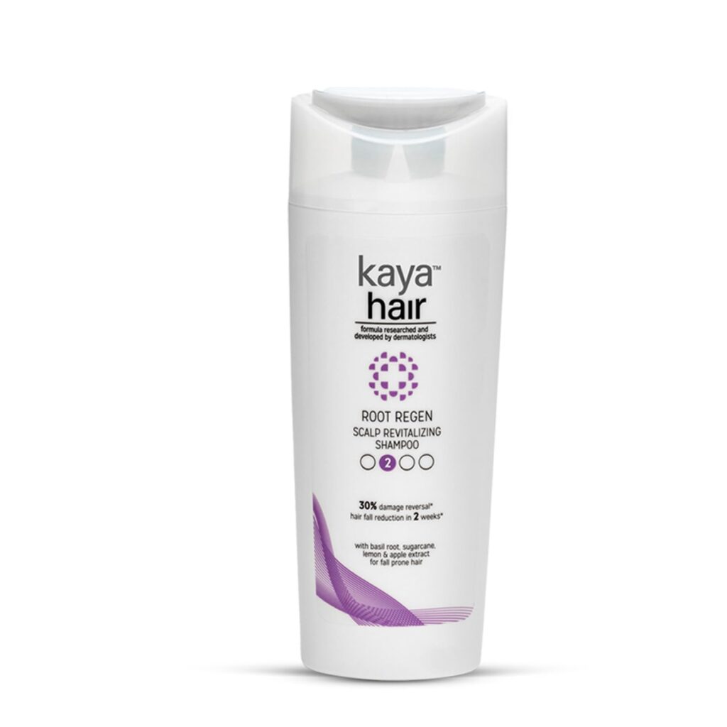 Kaya Clinic Scalp Revitalizing Shampoo, Reduces Hair fall, Contains basil, sugarcane, lemon, apple extracts 225ml