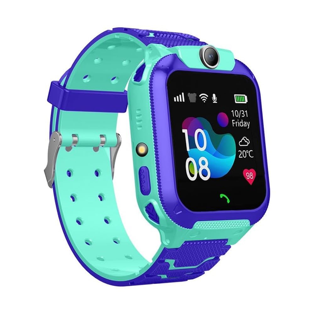 GameSir Q18 Kids Smart Watch 1.44" TFT Display 3G / 4G SIM Support, Music Player,Learning & Gaming Apps, Gift Watch, Waterproof, LBS/GPS Tracking. 2 Way Calling Smartwatch for Boys & Girls (Blue)