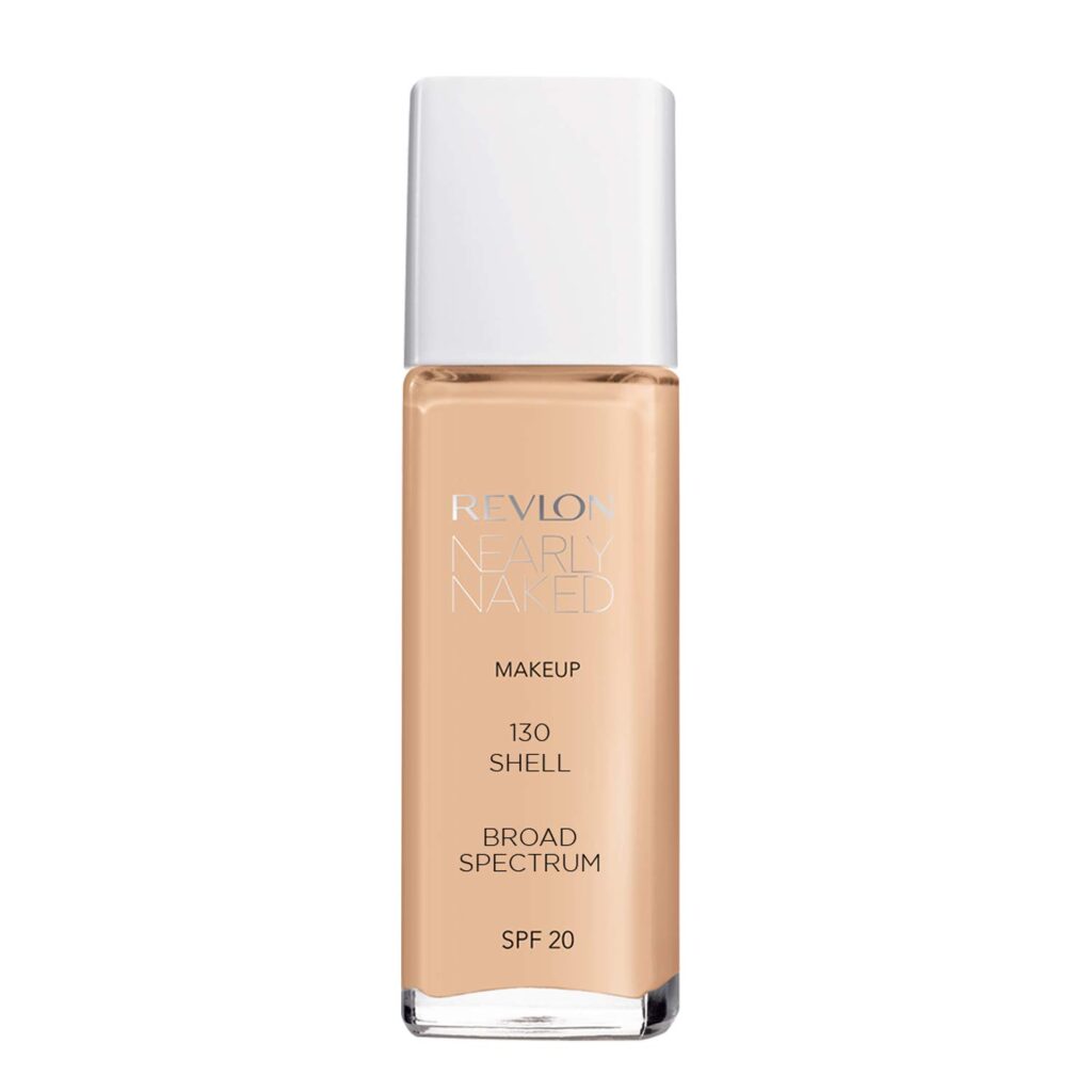 Revlon Nearly Naked Make Up Spf 20 Liquid Foundation, Shell Natural Finish