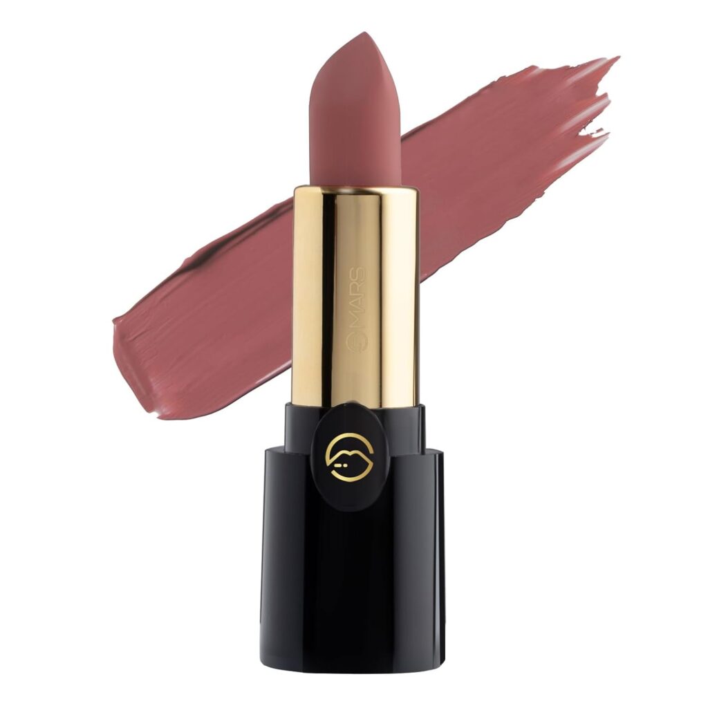 MARS Plush Velvet Creamy Matte Lipstick for women | Smooth Glide | One Swipe Pigmentation | Non-Drying and Creamy Formula | Rich and Vibrant Color | 3.2 gm | (09-Pretty in Pink)