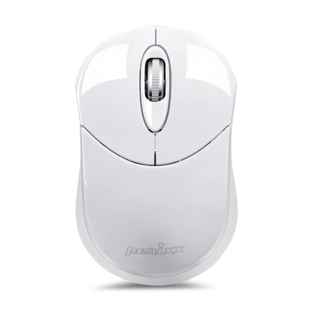Perixx PERIMICE-802W Wireless Bluetooth Mouse - Portable Design for Windows, iOS, and Android Tablet, PC, Laptop, and Smartphone - White