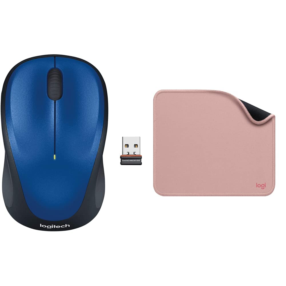 Logitech M235 Wireless Mouse, 1000 DPI Optical Tracking, 12 Month Life Battery, Compatible with Wind