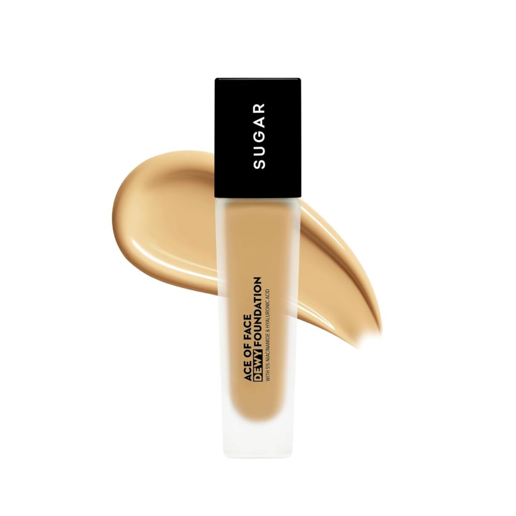 SUGAR Cosmetics Ace Of Face Dewy Foundation with 5% Niacinamide & Hyaluronic Acid | Lasts upto 18hrs | 30 ml - 17 Raf