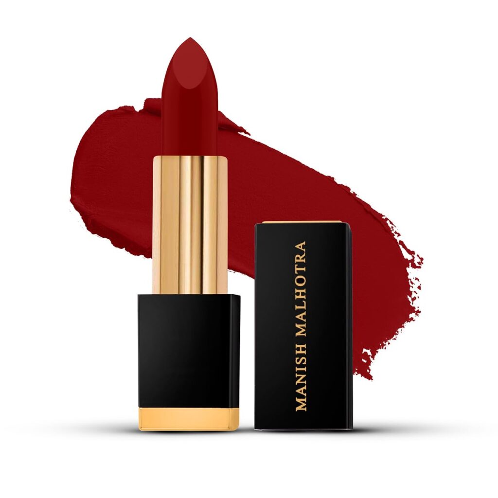MyGlamm Soiree Creamy Matte Lipstick - 04 Amour (Red Shade) | Long Lasting, Pigmented With SPF 30 & Vitamin E (4.2g)