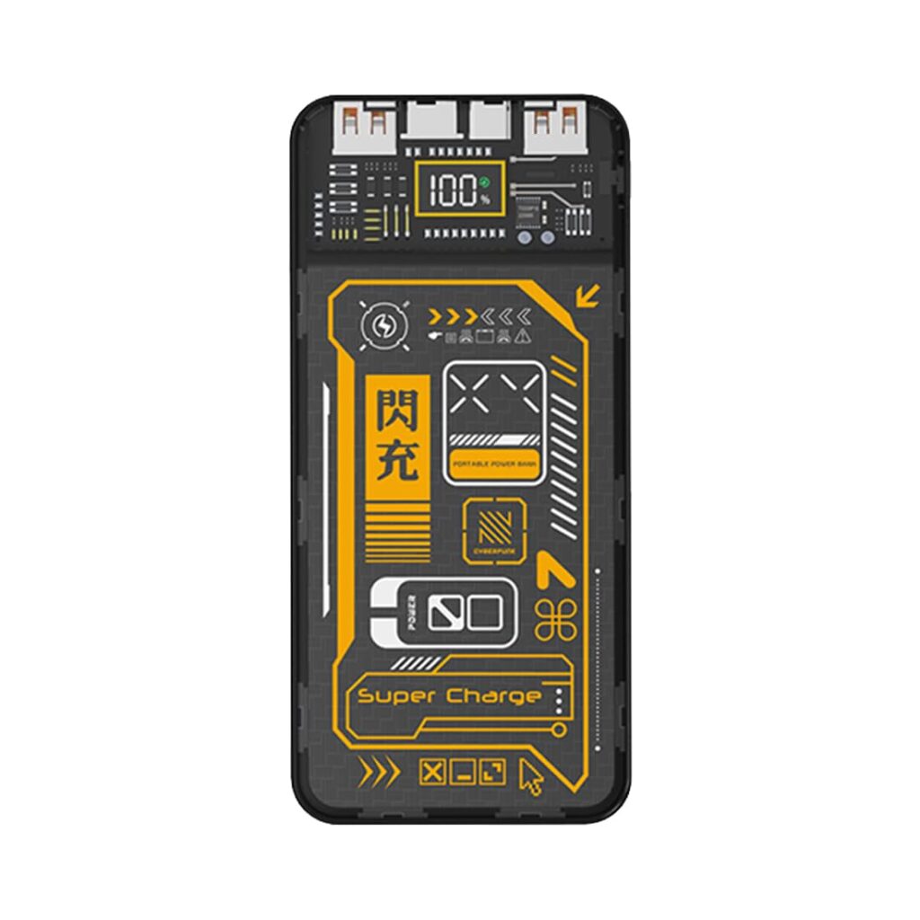 IKALL IKPB50 Power Bank 20 000mAh | Quick Charge 22.5W | Fast Phone Charger Powerbank with 3 Output Ports (USB-A & USB-C) (Black)