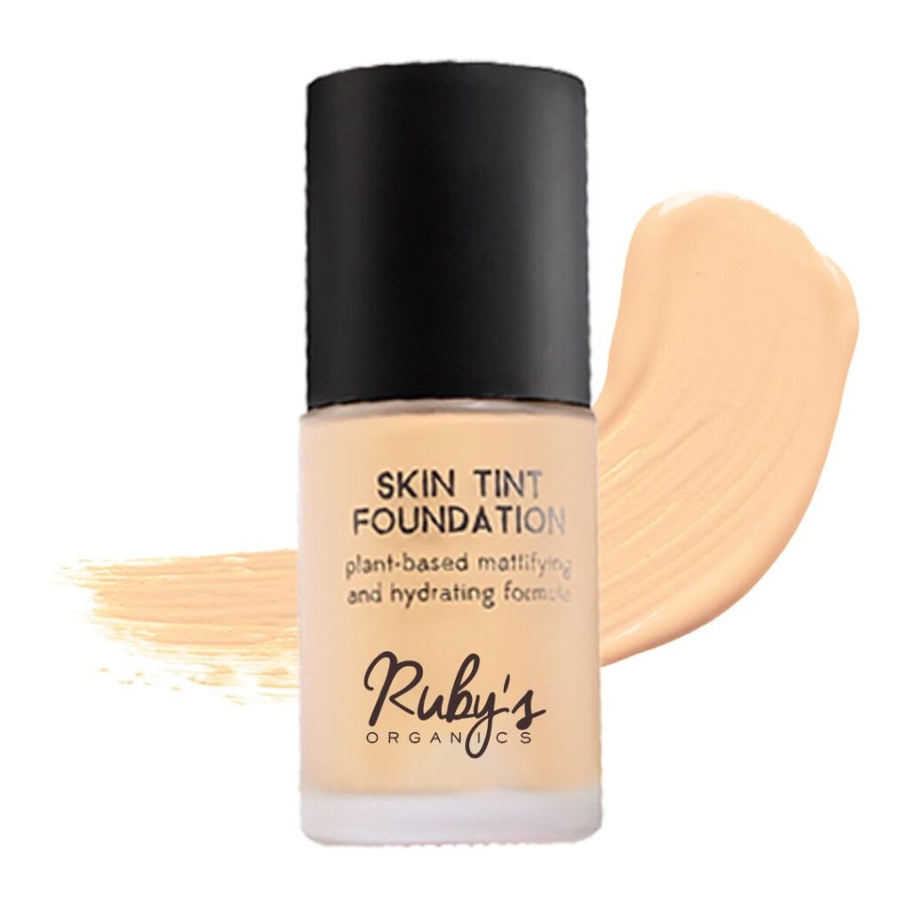 RUBY's ORGANICS Liquid Foundation for Face Makeup - Waterproof, Full Coverage Blendable, Long Lasting, Matte Finish and Poreless, Normal to Oily Skin, Vegan, Paraben and Silicon-Free, 30 Ml
