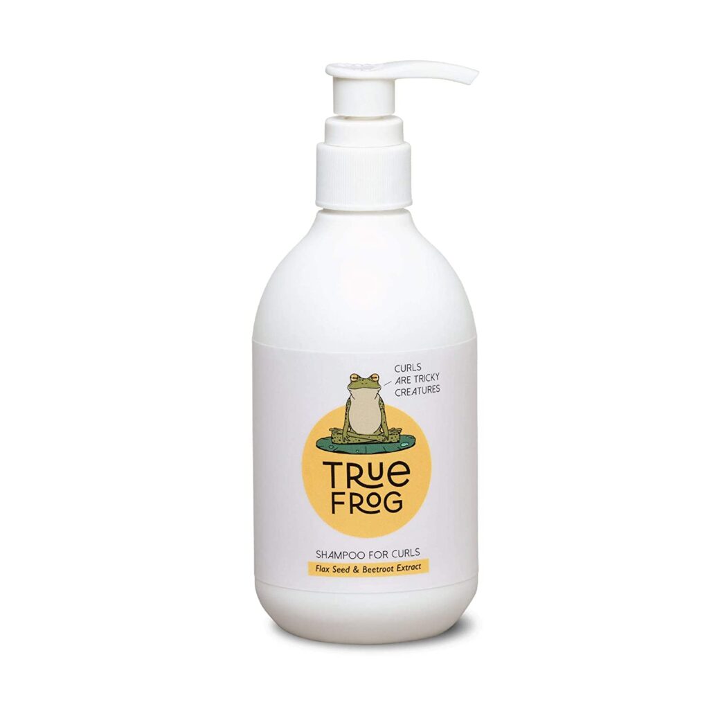 TRue FRoG Shampoo for Curly, Wavy, Dry and Frizzy Hair Cleansing,Moisturising and Adds Shine to Hair Sulphate and Paraben Free - 250 ml