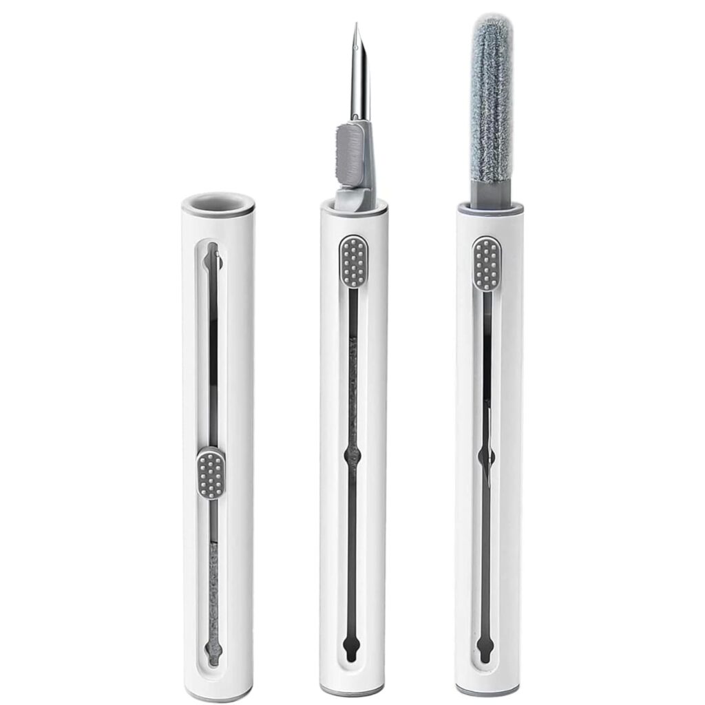 3-in-1 Earphone Cleaning Pen Tool kit Soft Brush Compatible with Earpods pro, 4,3,2,1, Headphones, Keyboards, Mobiles, Smartphones, Laptops, Earbuds