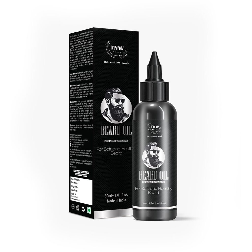 TNW- The Natural Wash Beard Oil For Smooth & Strong Beard | Stimulates Hair Growth & Helps To Prevent Breakage 30 ml
