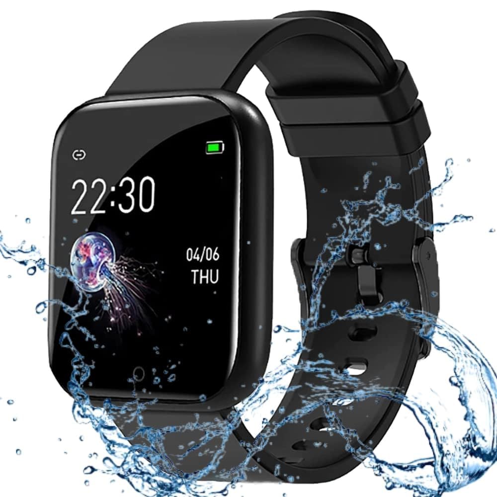 New Launch Smart Watches ID116 Bluetooth Smartwatch Wireless Fitness Band for Boys, Girls, Men, Women & Kids | Sports Gym Watch for All Smart Phones I Heart Rate