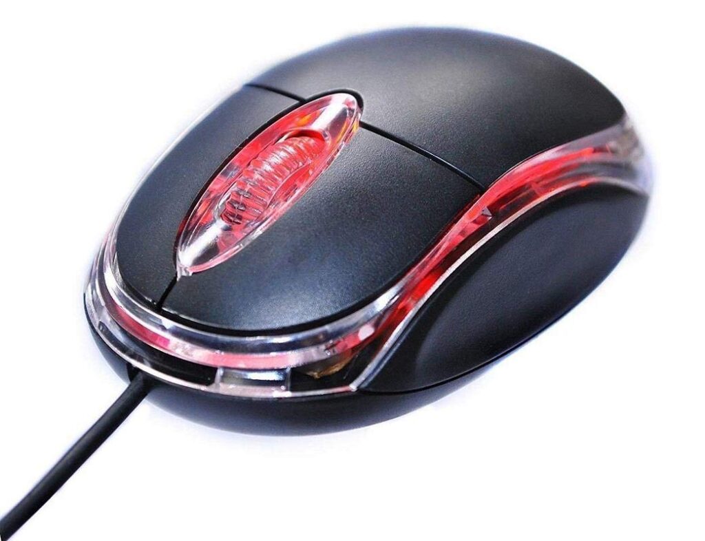 3-Button 1000DPI Wired Optical Mouse (Black)