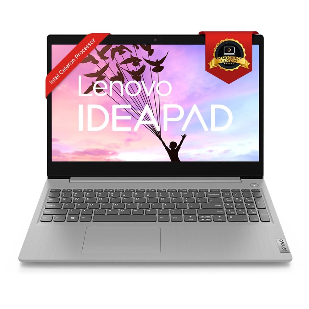 Lenovo IdeaPad Slim 3 Intel Celeron N4020 4th Gen 15.6" (39.62cm) HD Thin & Light Laptop (8GB/256GB SSD/Windows 11/Office 2021/2Yr Warranty/3months Game Pass/Platinum Grey/1.7Kg), 81WQ00MQIN