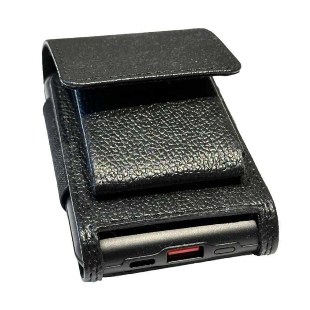 Zaoma Flap Case Cover Pouch Compatible for Extremely Compact Ambrane 10000 mAh Power Bank (22.5 W, Power Delivery 3.0) (Black, Cases with Holder) (AMB10KCOM_DUS)