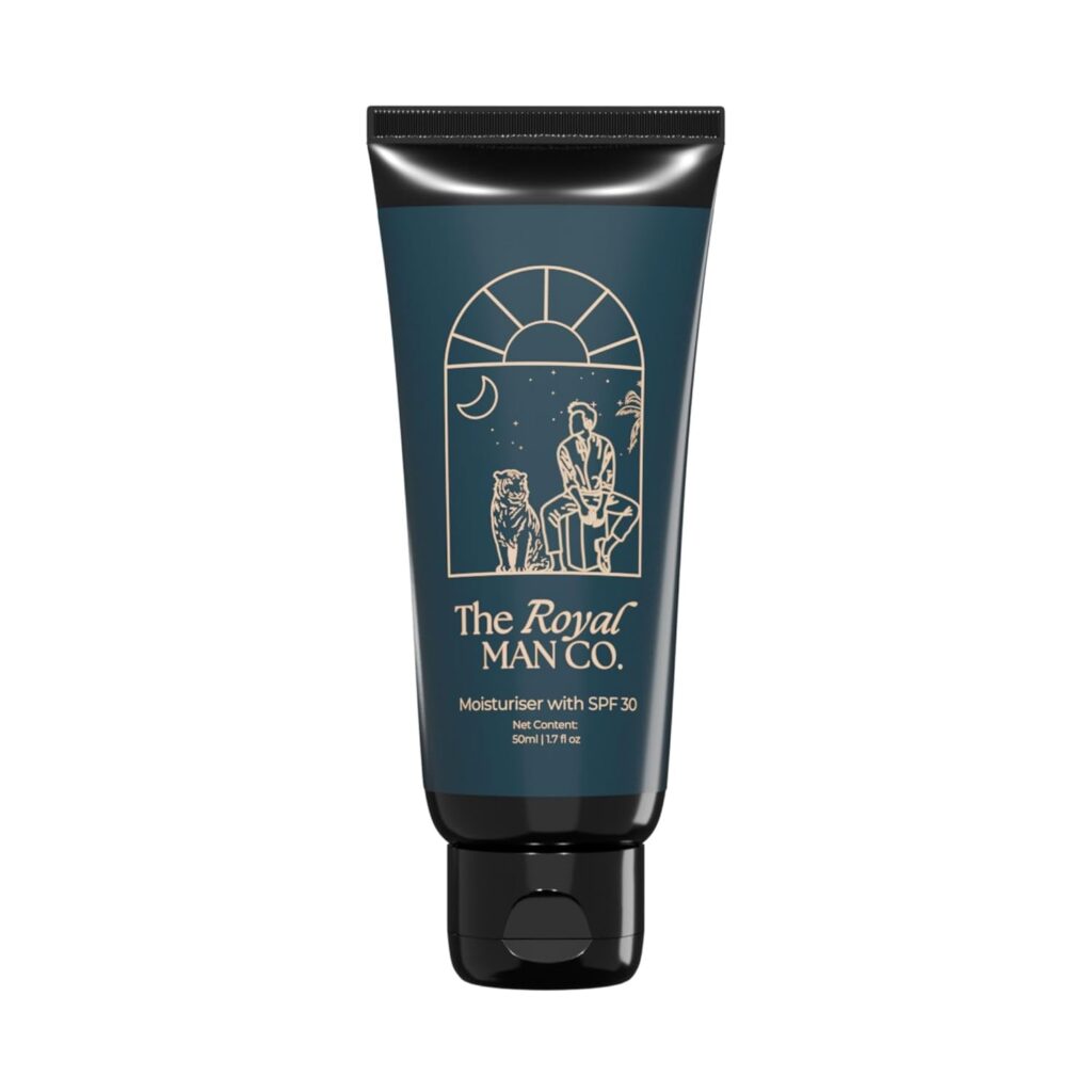 Men’s Face Moisturiser SPF 30 | 3-in-1 Sunscreen + Serum + Moisturiser | Niacinamide, Vitamin C, AHA & BHA | Oil-Free, Fast Absorbing | 50ml | Dermatologist Tested