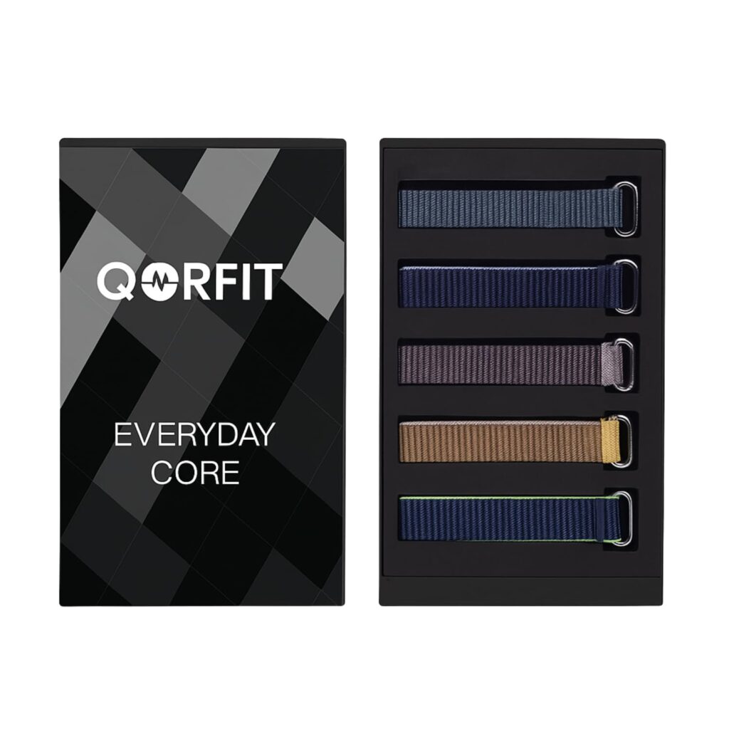 Everyday Strap Nylon Watch Strap Bands for Smartwatch & Fitness Tracker, Adjustable, Breathable, Lightweight Replacement Strap for Men & Women (Pack of 5, Multicolor)