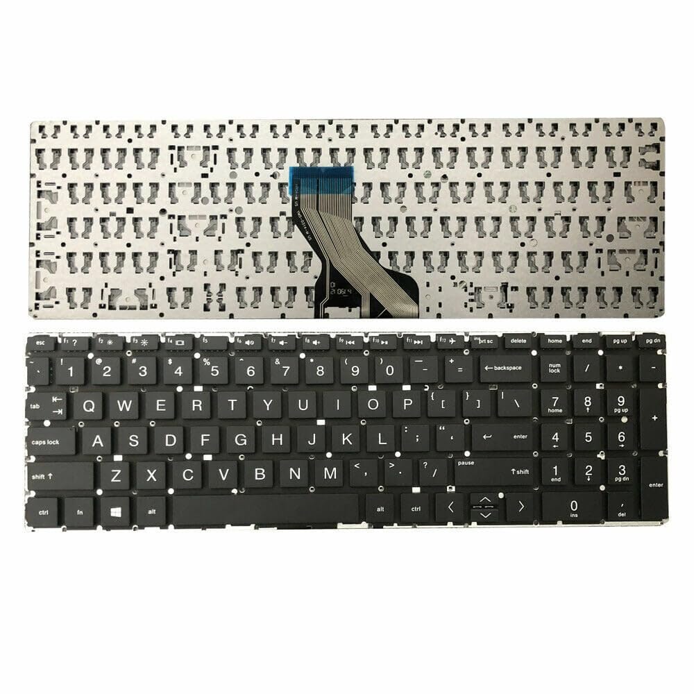 Laptop Keyboard for H P 15-DB1067NM, 15-DB1068AU, 15-DB1068NT, 15-DB1068UR, 15-DB1069AU, 15-DB1069NW, 15-DB1069UR, 15-DB1070NT, 15-DB1070UR Keypad Black Replacement Internal Keyboard