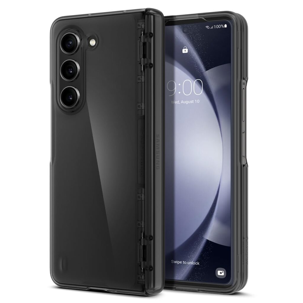 Spigen Thin Fit Pro for Samsung Galaxy Z Fold 5 Case, Galaxy Z Fold5 Back Cover (2023) - TPU+Poly Carbonate｜Frost Gray