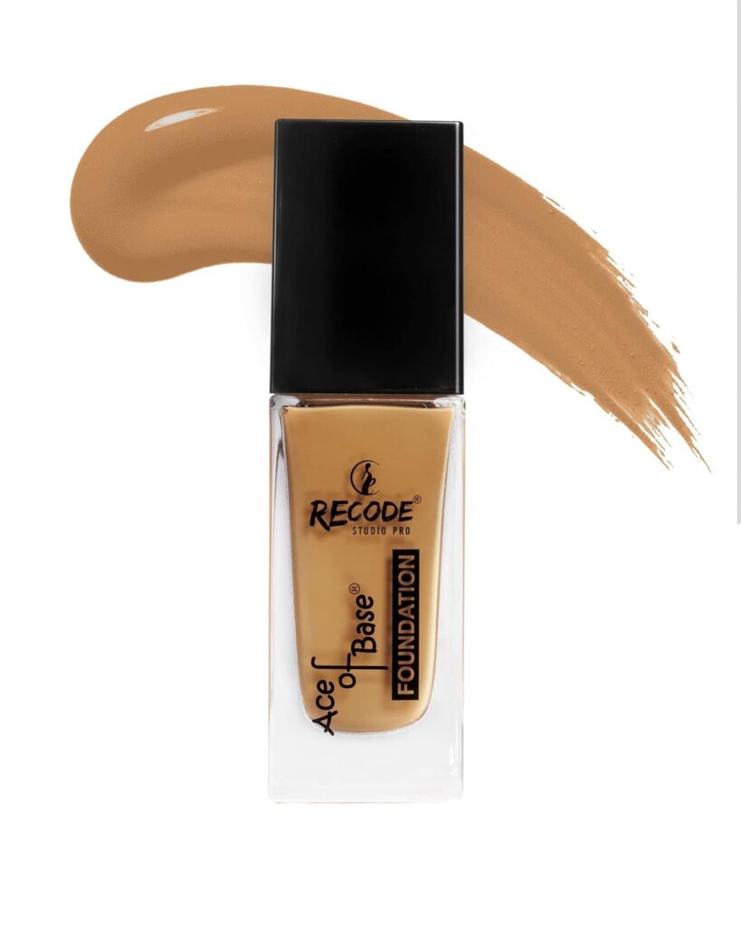 recode Ace Of Base Foundation Cream For All Skin Type 30Ml|Shade 05 - Bombay|Luminious Matte Finish|Lightweight|Long-Lasting|Waterproof|High Coverage
