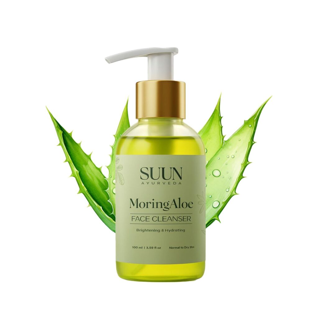 Moringa Aloe Face Wash with 5% Niacinamide & Rice Water, natural Gentle Cleanser for Extra Sensitive, Dry, Oily & Combination Skin | Hydrating & Brightening Facewash for Men & Women, 100m