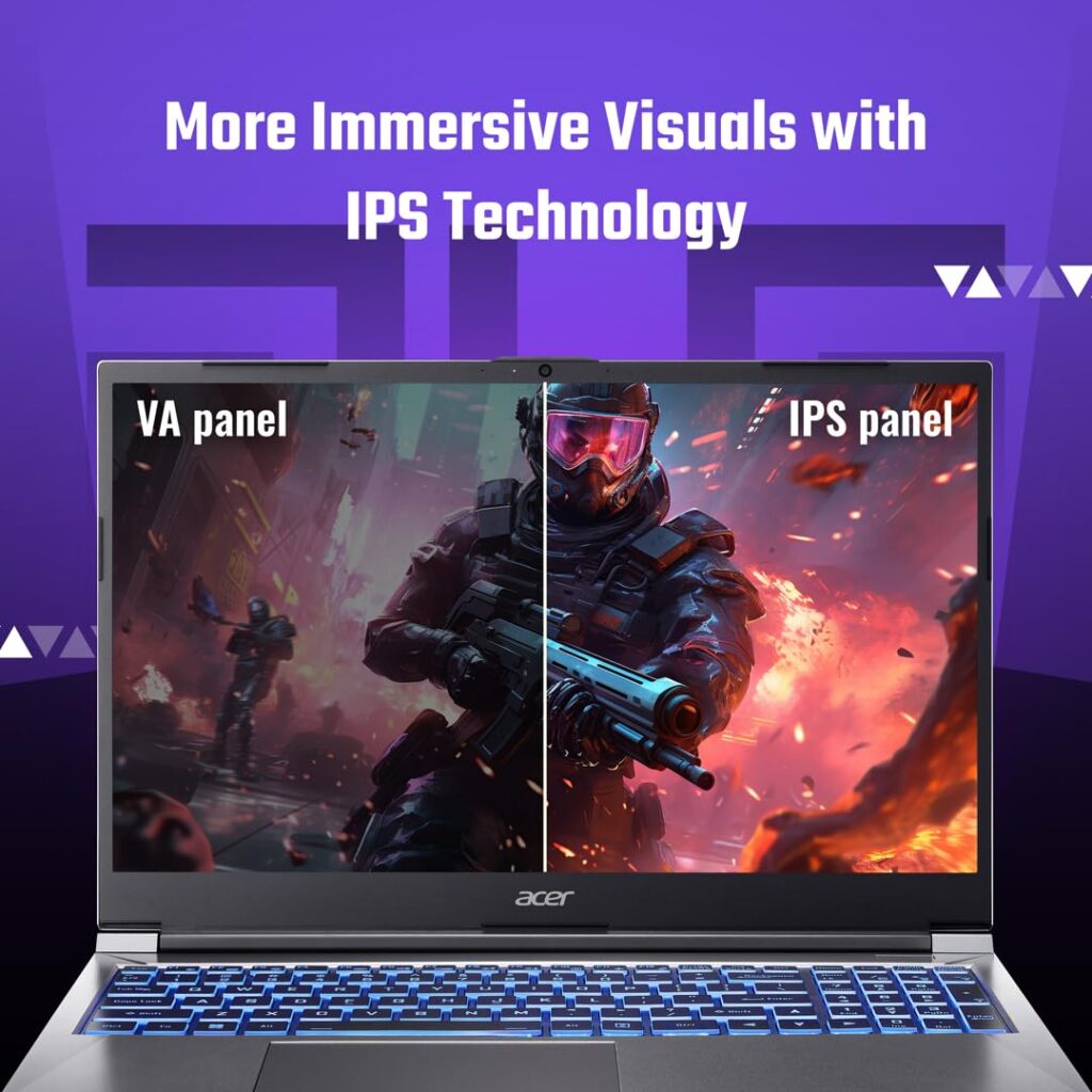 (Refurbished) Acer ALG Intel Core i5-13th Gen 13420H Processor, NVIDIA GeForce RTX 3050-6GB DDR6(16 GB RAM/512GB SSD) FHD, 15.6"/39.62cm, 144Hz,Windows 11 Home, Steel Gray, 1.99kg, AL15G-53, Gaming Laptop