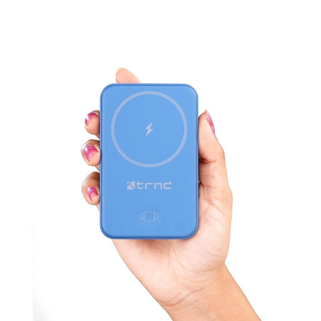 TRND Magz Duo - Wireless Safe Power Bank | 2-in-1 Charging for iPhone, AirPods & iWatch | 10,000mAh Battery | 20W QC-PD-PPS | Compatible with iPhone 15/14/13/12/11/X, Samsung, OnePlus, vivo,Oppo