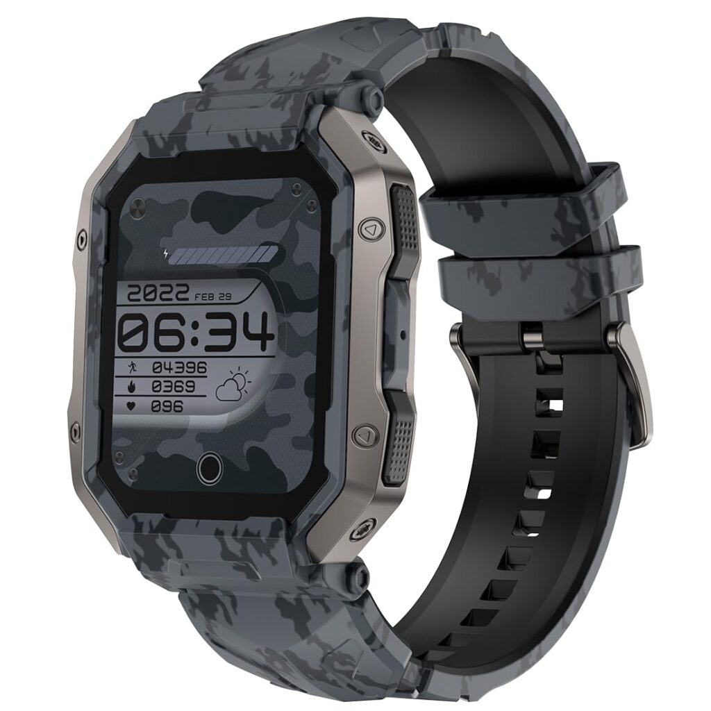 Fire-Boltt Cobra Smart Watch 1.78" Always-On AMOLED Display, Army Grade Strong Build, Bluetooth Calling with 123 Sports Modes, 60 Hz Refresh Rate, IP68 Rating