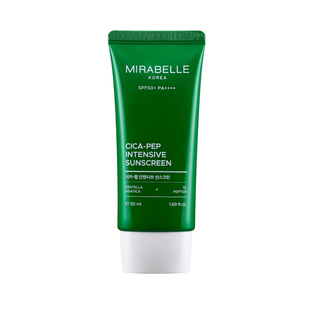 Cica-Peptide Intensive Sunscreen SPF 50+ PA++++ | Lightweight & Hydrating | No White Cast | In-Vivo Tested | Koreana Skincare | For Men & Women | For All Skin Types | 50 ml