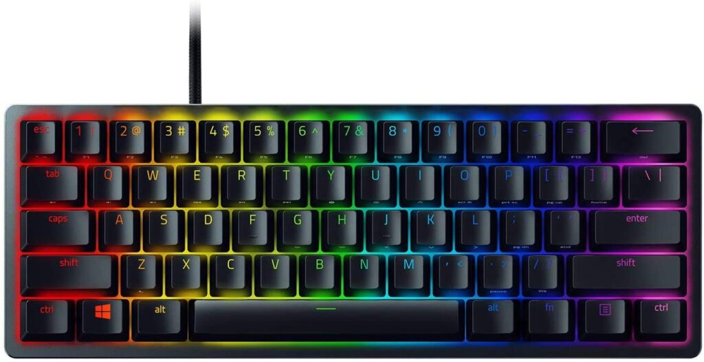 Razer Huntsman Mini - 60% Optical Gaming Keyboard (Clicky Purple Switch) - FRML Packaging