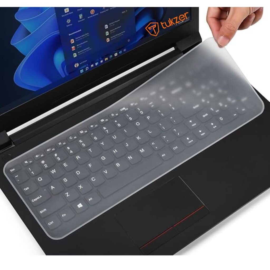 Tukzer Universal Silicone 15.6” Laptop Keyguard Keyboard Protector, Keyboard Dust Cover, Keyboard Skin 15.6” keyguard (36.5 x 13.5 cm)
