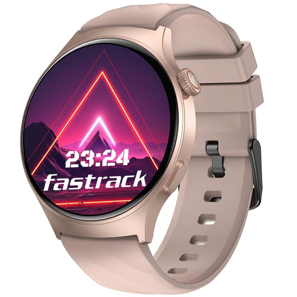 Fastrack Limitless FR1 PRO with 1.43" AMOLED Display with AOD|466 x 466 Pixel Resolution|SingleSync BT Calling|100+ Sports Modes & Watchfaces|AI Voice Assistant|24 x 7 Health Suite|IP68