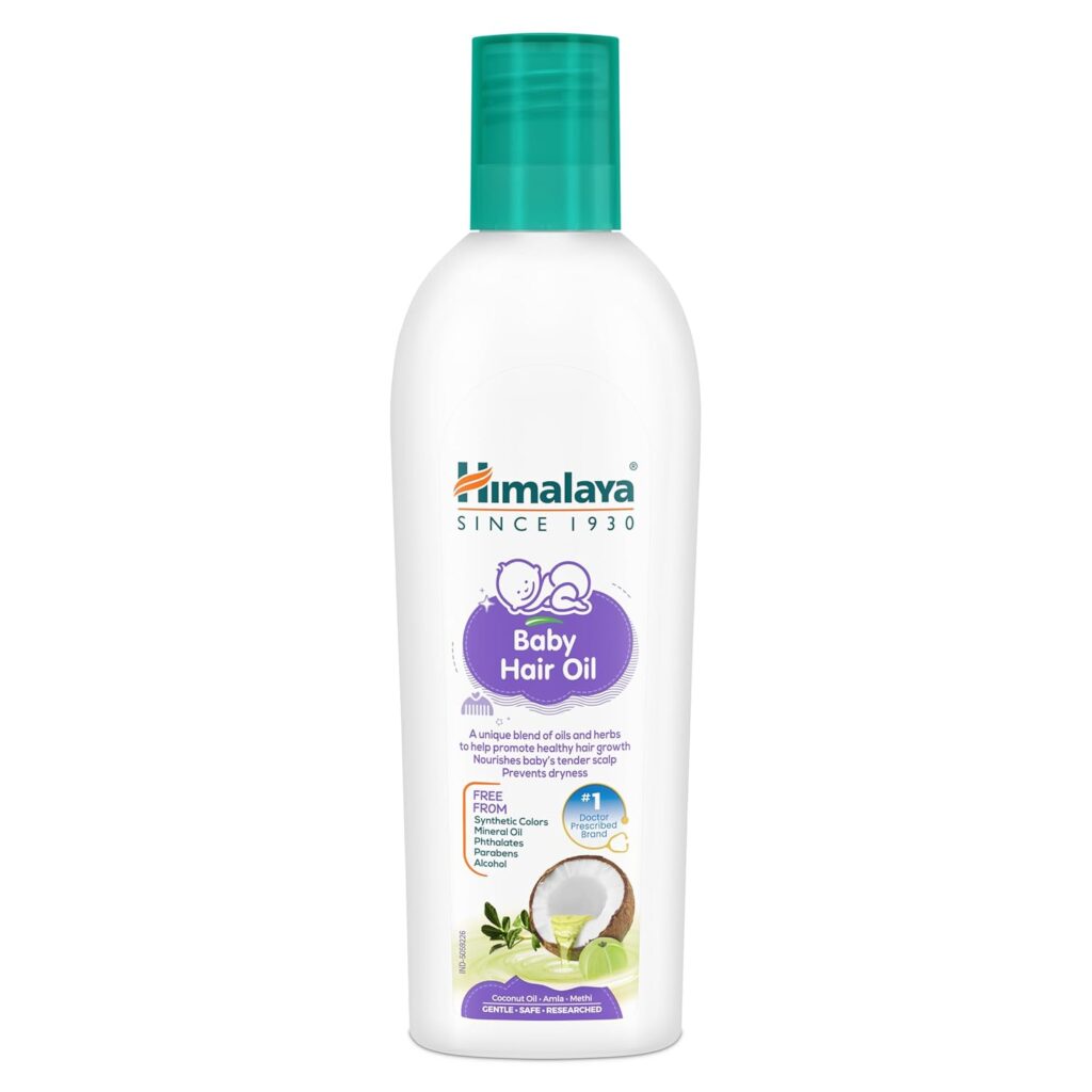 Himalaya Baby Hair Oil with Amla, Sesame & Coconut oil – 100ml | No.1 Doctor Prescribed