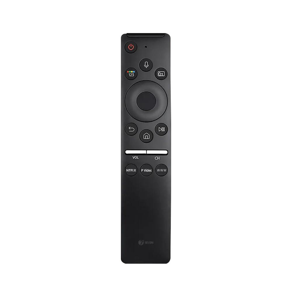 7 SEVEN Compatible With Samsung Smart TV Remote Control BN59-01312F Model Fit For 4K Curved LED UHD QLED OLED With Bluetooth Voice Command - Match Remotes Keys Exactly With Existing TV Remote
