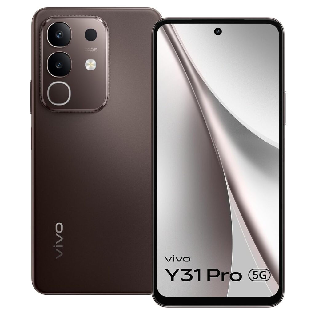 vivo Y31 Pro 5G (Mocha Brown, 8GB RAM, 256GB Storage) with No Cost EMI/Additional Exchange Offers