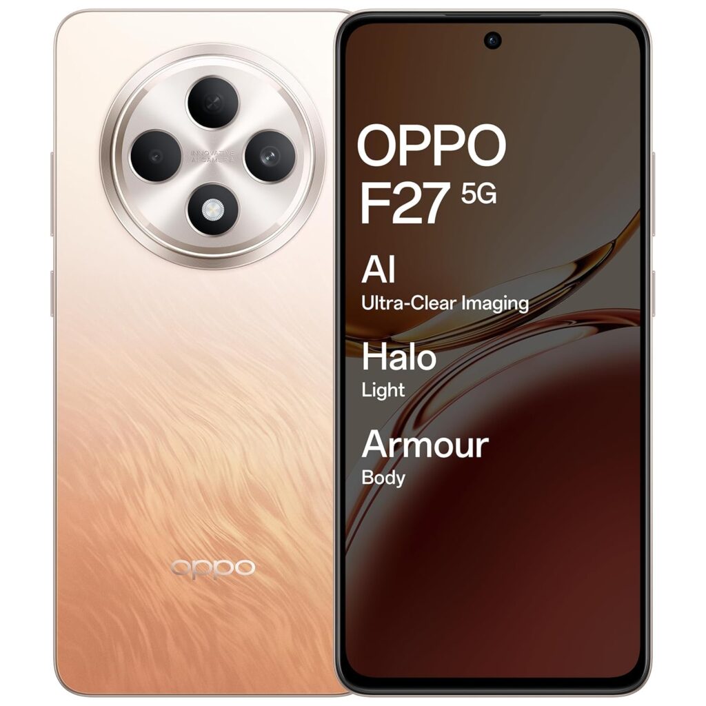 OPPO F27 5G (Amber Orange, 8GB RAM, 128GB Storage) Without Offer