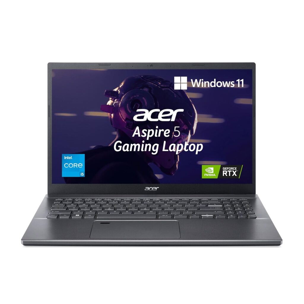 Acer Aspire 5 Gaming Laptop Intel Core i5 12th gen (16 GB/512 GB SSD/Win11 Home/4GB Graphics/RTX 2050) A515-57G (15.6" FHD Display, 1.8 Kg)