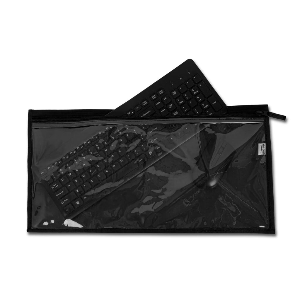 TDCL Universal Anti Dust Cover - Transparent Protective Sleeve Bag for Wireless, Wire and Gaming PC Keyboard's Compatible With Logitech/Razer/Das/Havit/Apple
