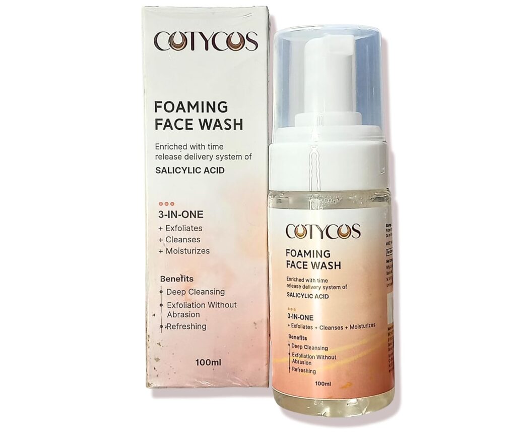 3 in 1 Refreshing and Deep Clean Foaming Advanced Face Wash | Exfoliates + Cleanses + Moisturizes | Men & Women | Normal to Oily Skin | Gentle Formula | Exfoliation Without Abrasion | Skin pH Friendly | Removes 99% Dirt | Daily Cleansing | Salicylic Acid |100g