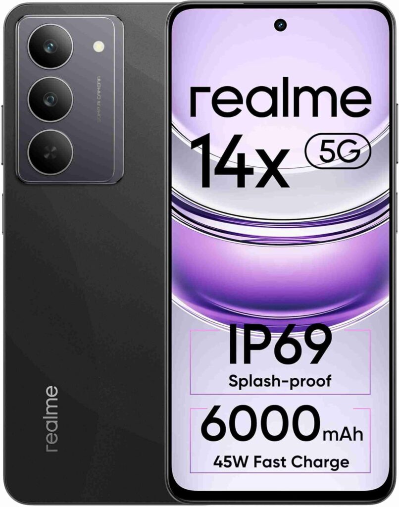 realme 14x Smartphone 6+128，Black in