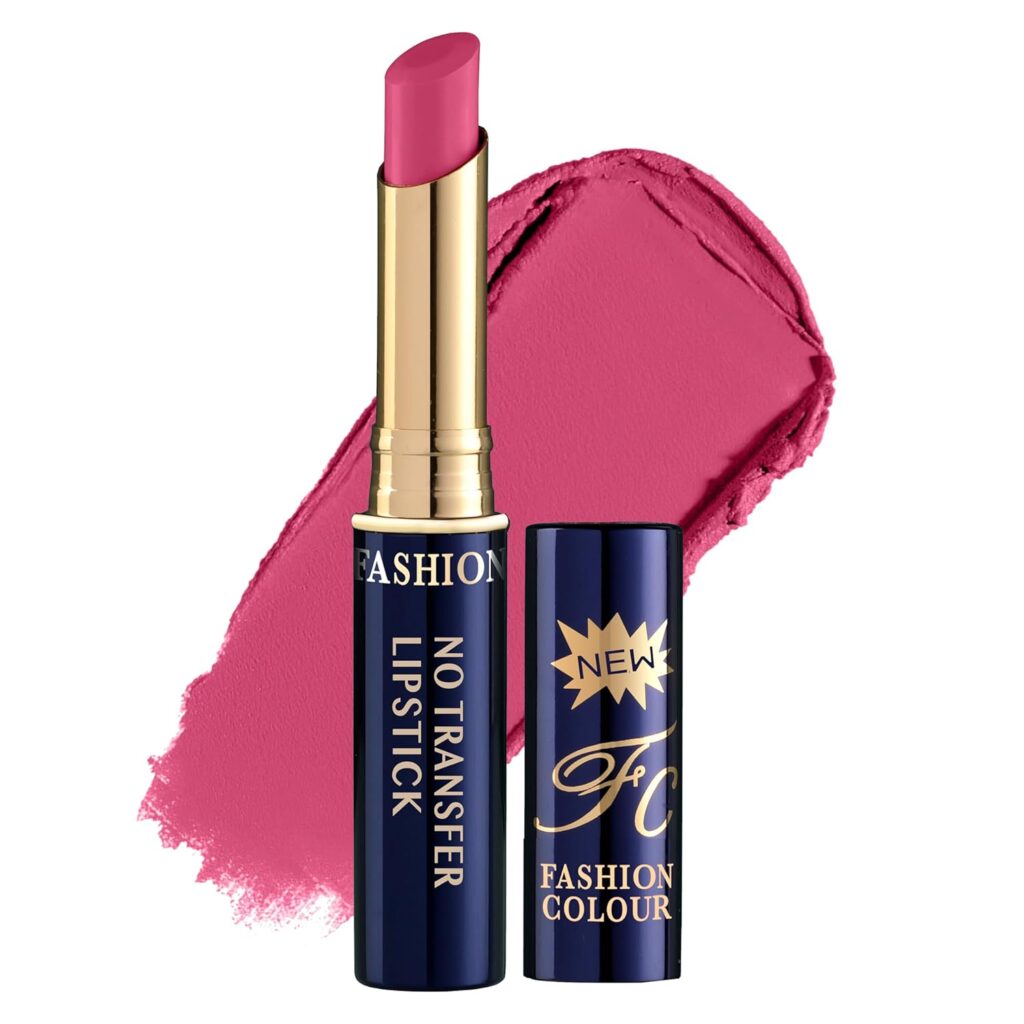 Fashion Colour Lip Super Stay | Non Transferable Lipstick Waterproof | Lipsticks For Women Waterproof | 12-Hour Stay | Matte Finish | Long-Lasting | Highly Pigmented | Bold Colours Shade-08 (Pink)