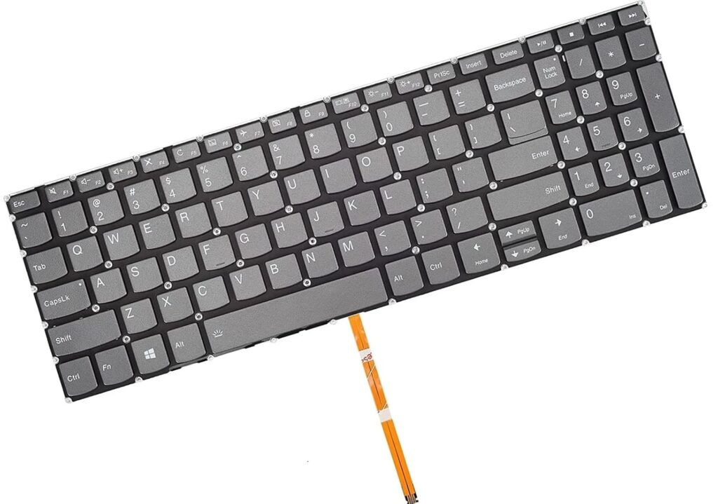 Backlite Keyboard Compatible for Lenovo Slim 3 Laptop / 3-15ADA05/ 3-15ARE 5/3-15IGL05 / 3-15IIL05 Laptop Ideapad US Layout Grey Colour