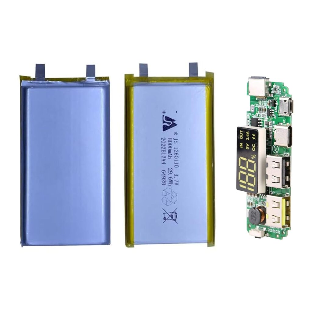 Sashik Combo of 2 pcs 3.7 Volt 10000mah Lithium Polymer Rechargeable Battery with Power Bank Module