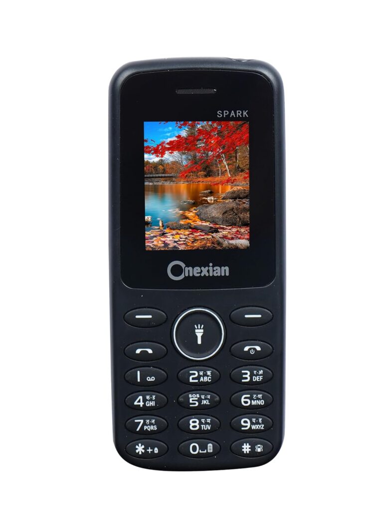 Onexian Spark 2163 Dual Sim |Keypad Mobile| with 1.8" Display | Voice Changer | Auto Call Recording | Long Lasting Battery | Wireless FM | Digital Camera | Feature Phone | Torch | Black
