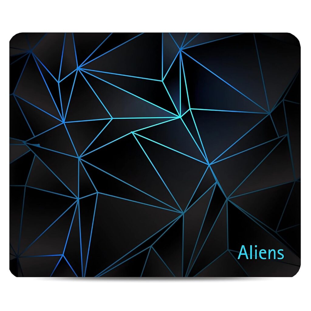 Aliens Mouse Pad for Computer, Laptop, Smooth Premium Cloth Surface, Non-Slip Rubber Base, Speed and Precision Operation Compatible with Laser and Optical Mouse, Gaming, Office, Home 230x190mm (3D-01)