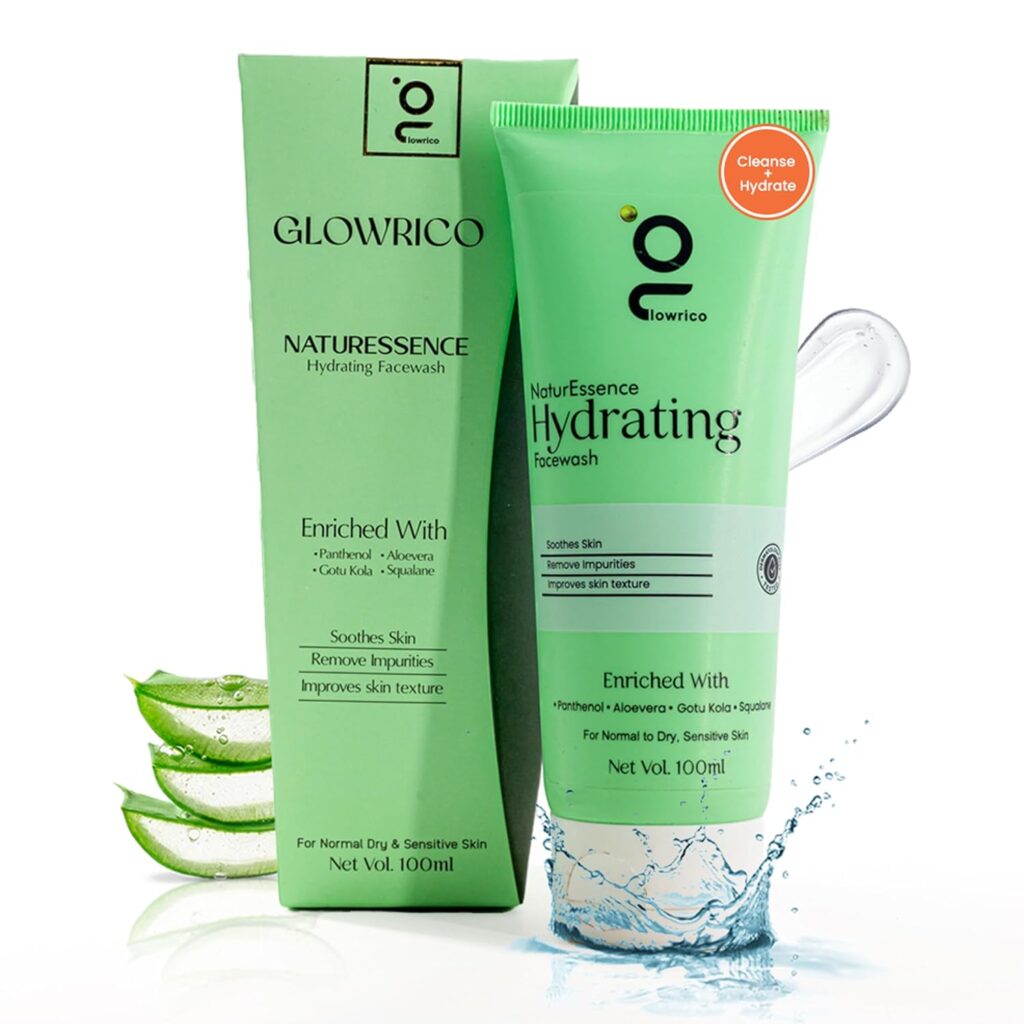 Hydrating Face Wash with Cica, Aloe Vera & Panthenol | Suitable for Normal to Dry & Sensitive Skin | Men & Women | Helps in Hydration, Moisture and Promote Skin Healing
