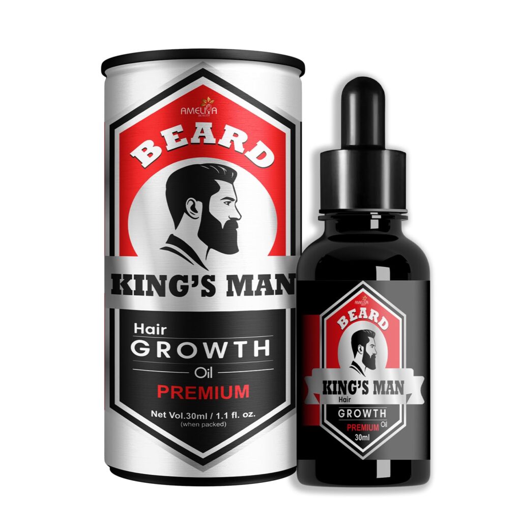 Beard Oil for Men Fast Growth-30ml | Beard Softener and Shiner | Natural look, Thicker & Longer Beard, Fix Uneven & Patchy Beard | it's Trusted Beard Growth Oil
